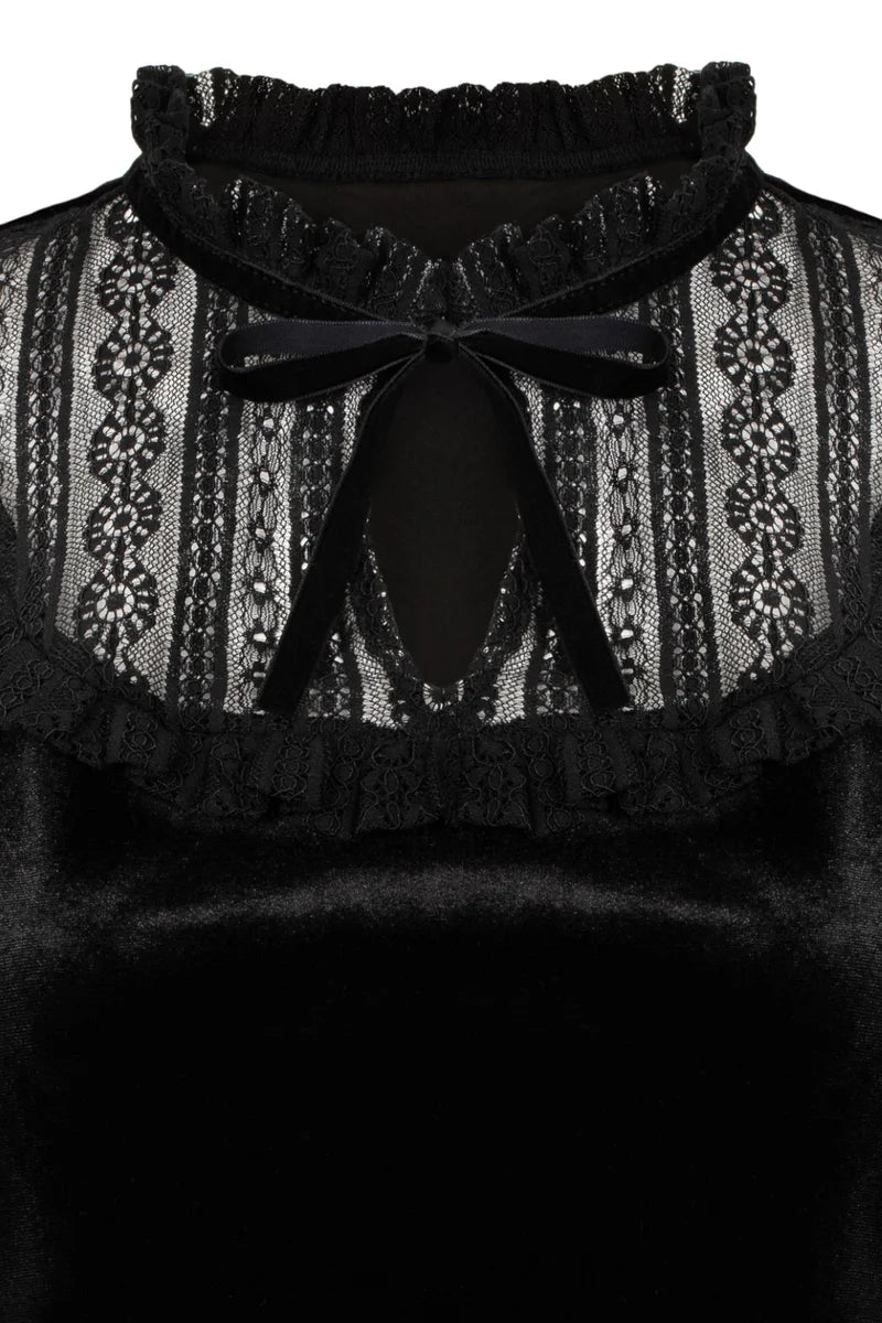 Mourning Top Black