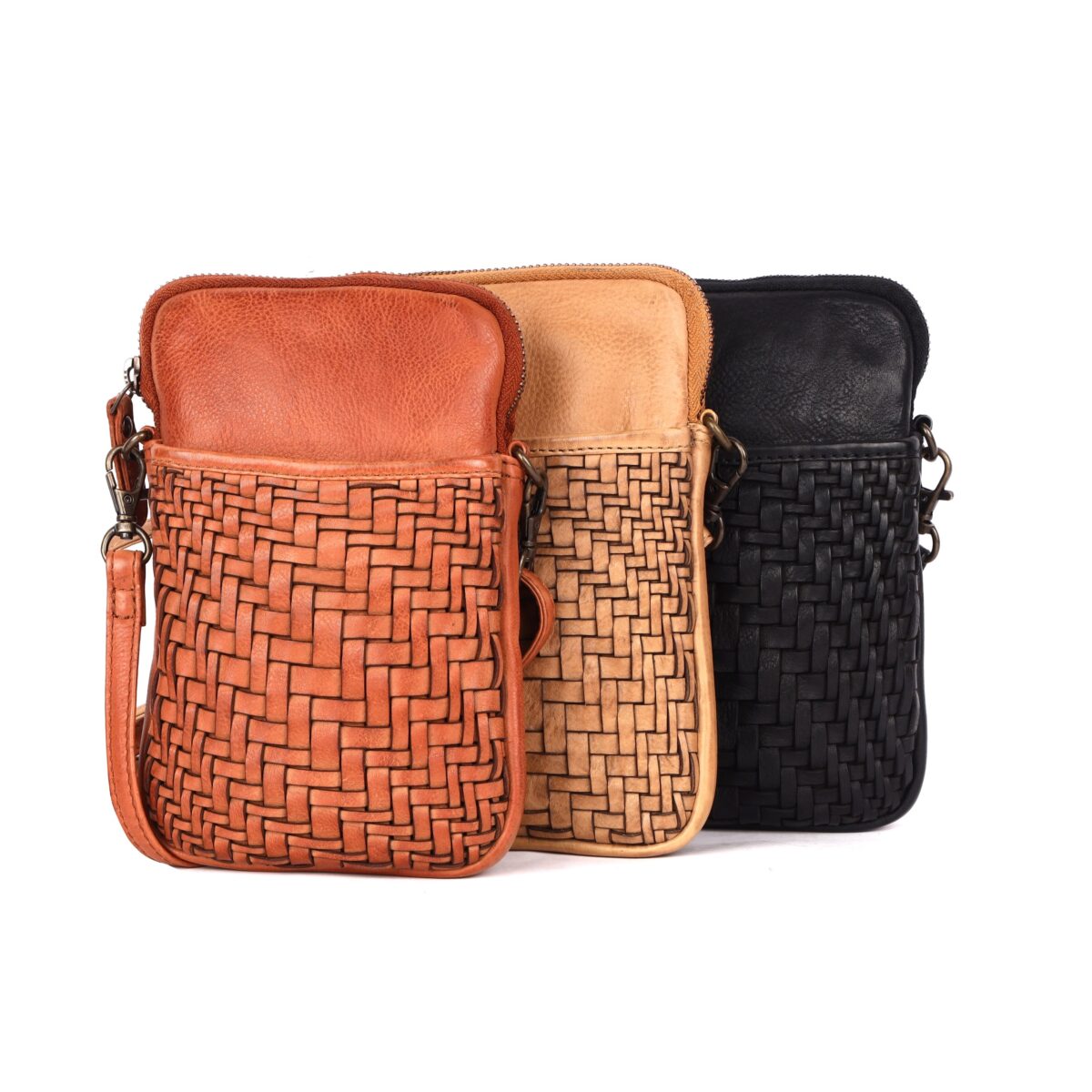 Rosebery Leather Crossbody Bag Black