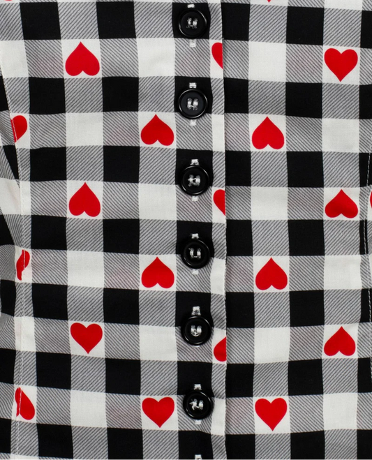 Leonie Top Black White