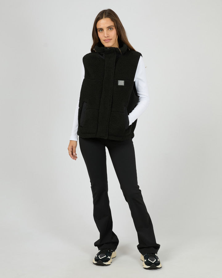 Cosy Club Teddy Vest Black