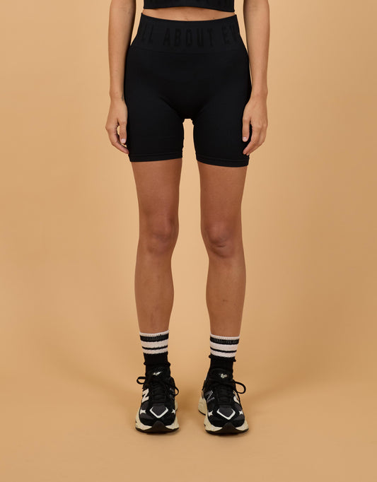 Remi Rib Bike Short - Black